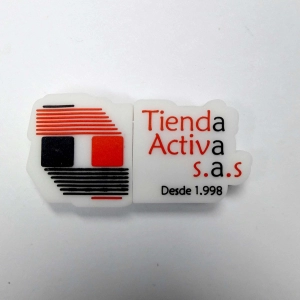 Memoria USB PVC 2D diseño logo Tienda Activa