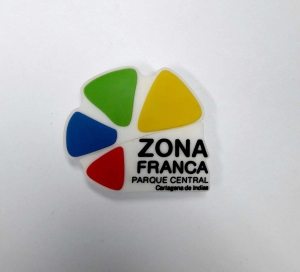 Memoria USB PVC 2D diseño logo Zona Franca Parque Central