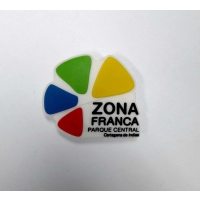 Memoria USB PVC 2D diseño logo Zona Franca Parque Central