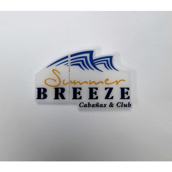 Memoria USB PVC 2D diseño logo Summer Breeze