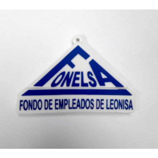 Memoria USB PVC 2D diseño logo Fonelsa