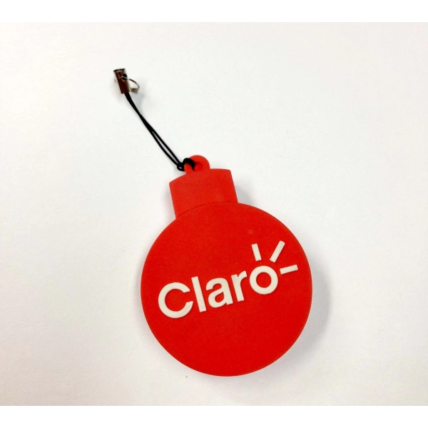 Memoria USB en PVC 2D diseño logo CLARO