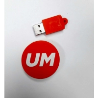 Memoria USB en PVC 2D diseño logo UM