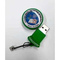 Memoria USB en PVC 2D diseño logo Institucion Educativa #10