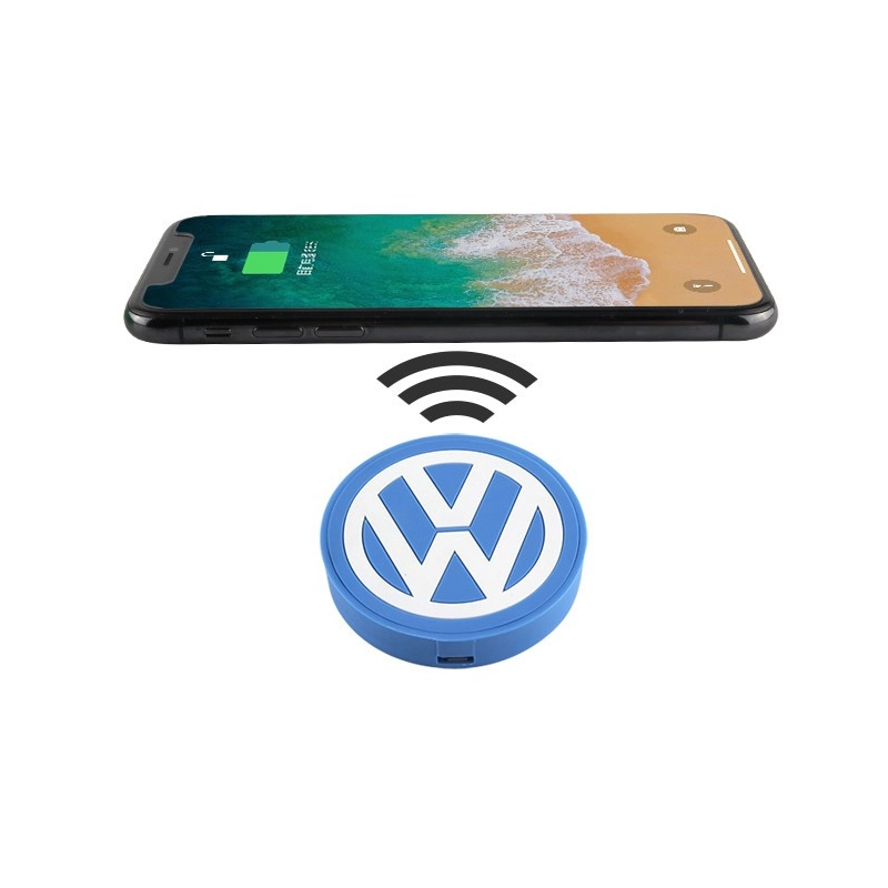 Cargador Inalambrico en PVC 2D diseño personalizado de Logo VW