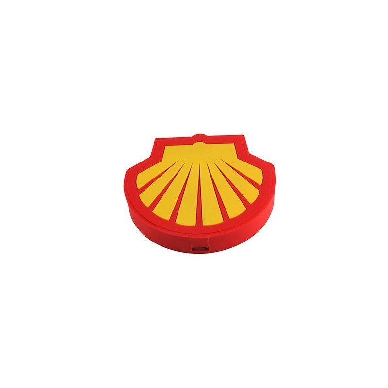 Cargador Inalambrico en PVC 2D diseño personalizado de Logo Shell