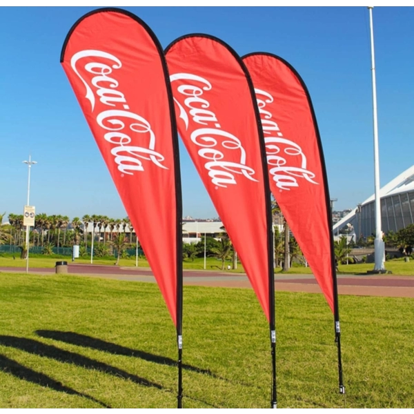 Bandera Publicitaria tipo Gota.