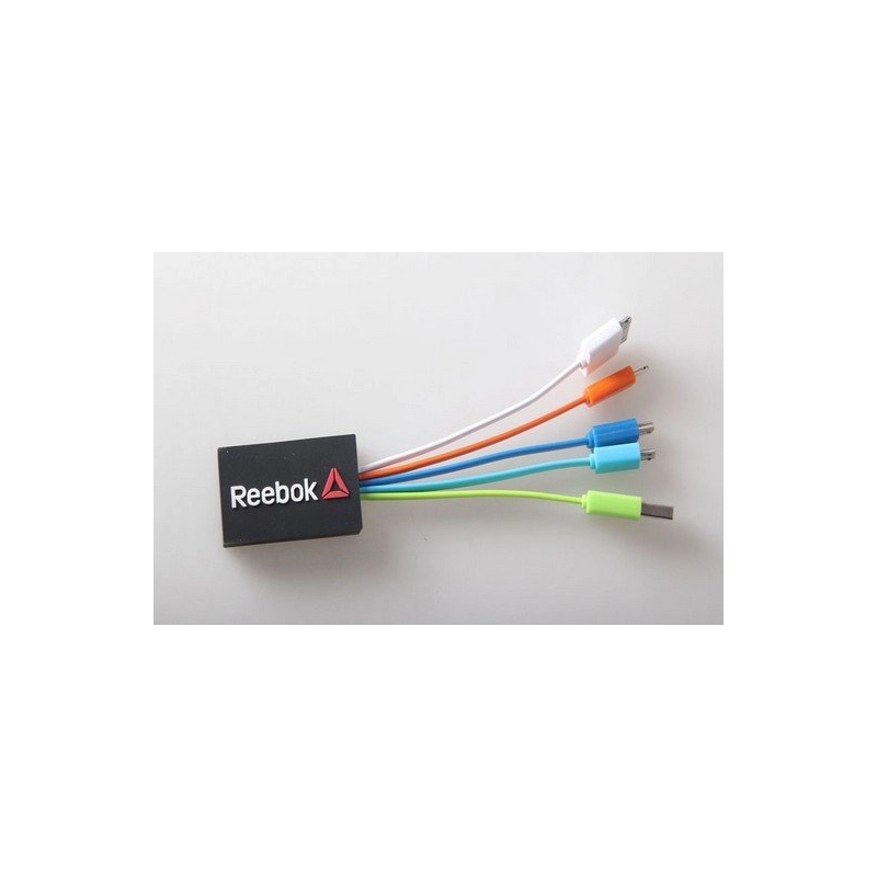 Cable Multiconector x 3 en PVC 2D en diseño personalizado que se solicite