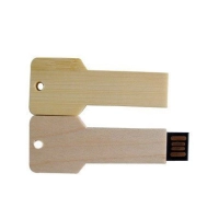 Memoria USB en madera en forma de Llave
