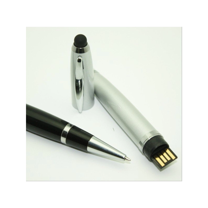 Memoria USB Boligrafo metalico con stylus