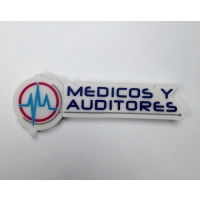 Memoria USB PVC 2D diseño logo Medicos y Auditores