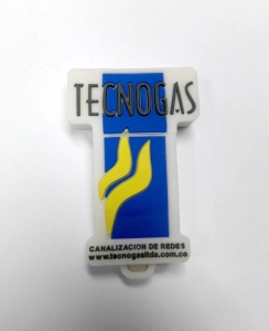 Memoria USB en PVC 2D diseño Logo Tecnogas
