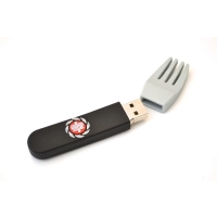 Memoria USB en PVC 2D diseño Tenedor