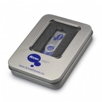 Caja Metalica Rectangular para USB con ventana y con espuma troquelada