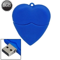 Memoria USB en PVC 2D diseño Corazon