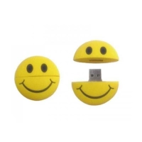 Memoria USB en PVC 2D diseño Carita Feliz