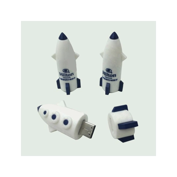 Memoria USB en PVC 3D diseño Cohete