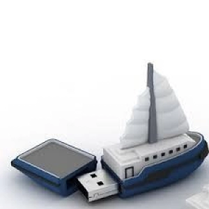 Memoria USB en PVC 3D diseño Bote Velero