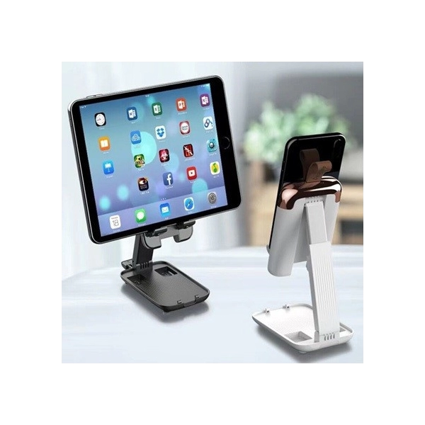 Stand Plegable Plastico para Celular, PC o Tablet, tamaño 18 x 12 x 7.2 cmts