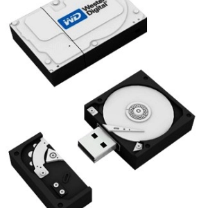 Memoria USB en PVC 2D diseño Disco Duro