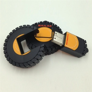 Memoria USB en PVC 3D diseño Llanta