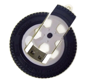 Memoria USB en PVC 2D diseño Llanta