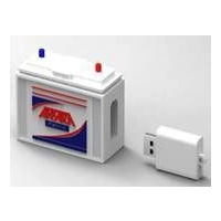 Memoria USB en PVC 3D diseño Bateria de Carro