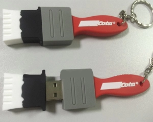 Memoria USB en PVC 2D diseño Brocha