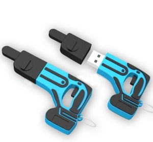 Memoria USB en PVC 2D diseño Taladro