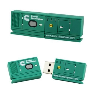 Memoria USB en PVC 2D diseño Generador o Planta Electrica