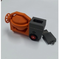 Memoria USB en PVC 3D diseño Mezcladora de Cemento
