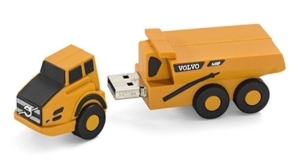 Memoria USB en PVC 3D diseño Camion de Construccion