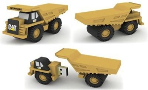 Memoria USB en PVC 3D diseño Camion de Construccion