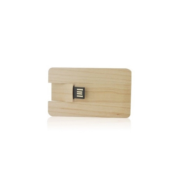 Memoria USB en madera en forma de Tarjeta