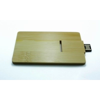 Memoria USB en madera en forma de Tarjeta