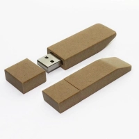 Memoria USB en madera en forma de Borrador