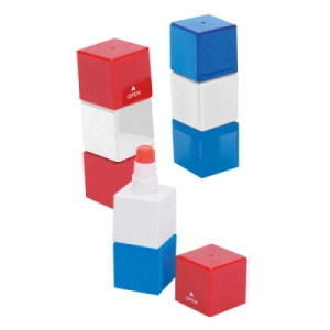 Resaltador Rubik, de cera, no se seca, 7.8 x 2.6 x 2.6 cmts