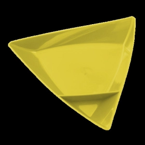 Bandeja Dip Triangular, 20 x 20 x 3 cmts, en Polipropileno
