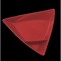 Bandeja Dip Triangular, 20 x 20 x 3 cmts, en Polipropileno