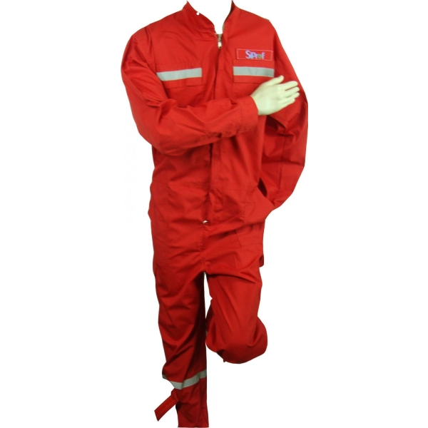 Overol en Drill de Algodón con Cintas Reflectivas