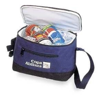 Lonchera Sarasota, 23 x 16 x 14 cmts, bolsillo exterior con zipper