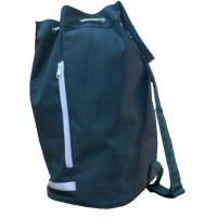 Tula Apalaches, en lona, bolsillo frontal zipper, reata de colgar, 34 x 44 x 21.5 cmts