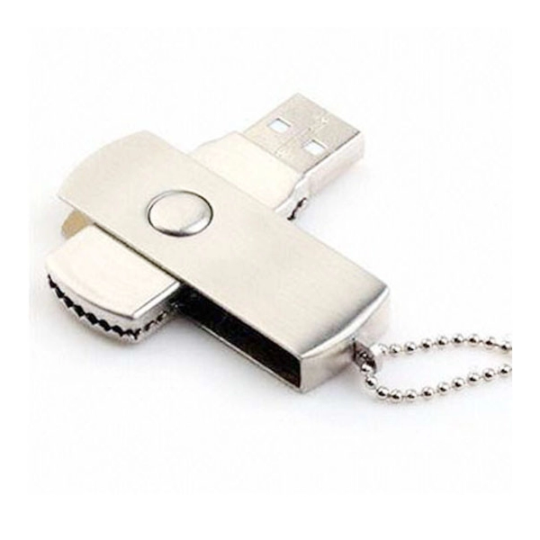 Memoria USB metalica giratoria