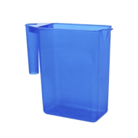 Jarra Rectangular, de 1 LT, 16.8 x 18.1 x 7 cmts