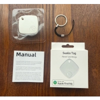 Llavero Sualio Tag, imitacion Airtag, de 38 x 38 x 7 mm, en caja de carton